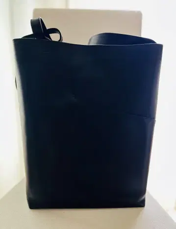 ATP ATELIER 블랙 가죽 토트백 LARGE USED