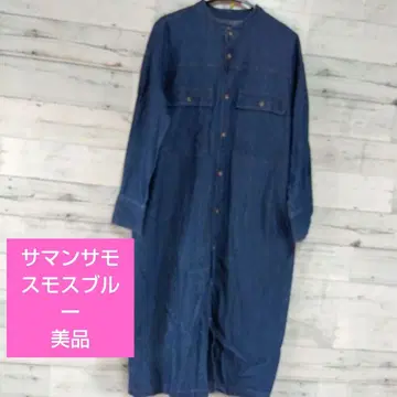 사만다 모스모스 블루 원피스