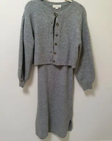 BEAMS 니트 원피스 세트