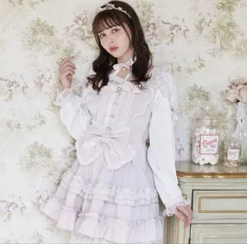 LIZLISA 티아라 리본 티어드 원피스