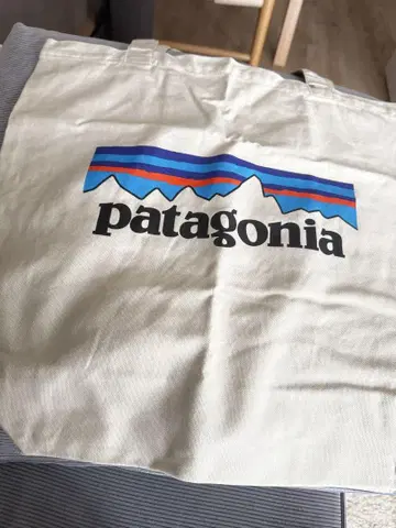 patagonia 토트백 아이보리 캔버스 원단