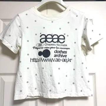 aeae WEB LOGO DOT CROP T-SHIRTS