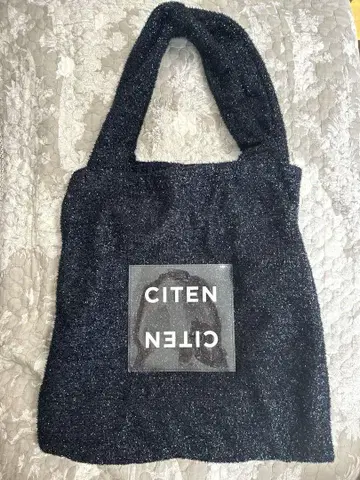 CITEN 키라키라 클리어 로고 토트백