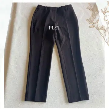 PLST 플라스테 스틱 팬츠 브라운 L 슬랙스 테이퍼드