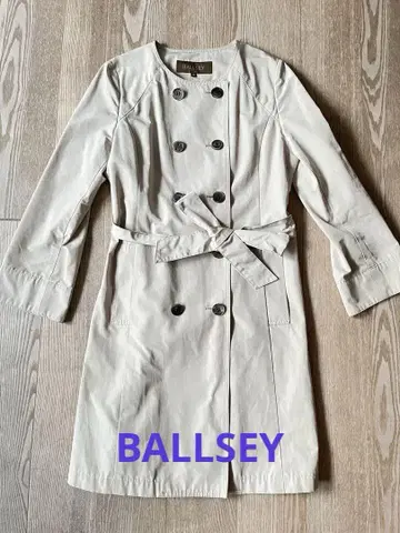 BALLSEY 더블 브레스트 코트 아이보리