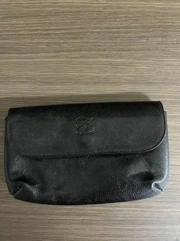 일비종떼 블랙 가죽 장지갑