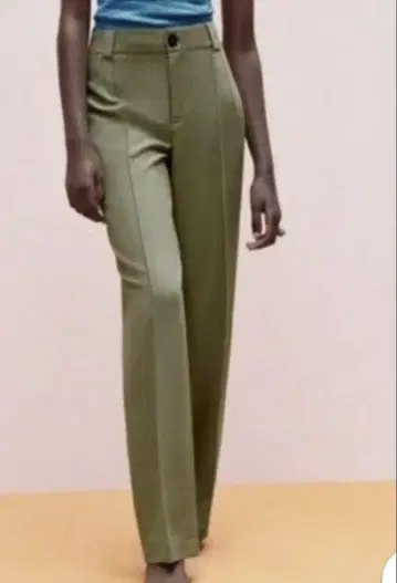 새상품 ZARA 자라 하이웨스트 플리츠 프란시스코 팬츠 센터 프레스