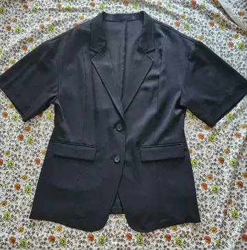 MURUA 무루아 테일러드 자켓 숏 슬리브 블랙