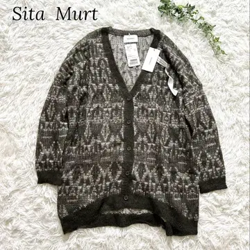 미사용 sita murt 모헤어 알파카 가디건 비침