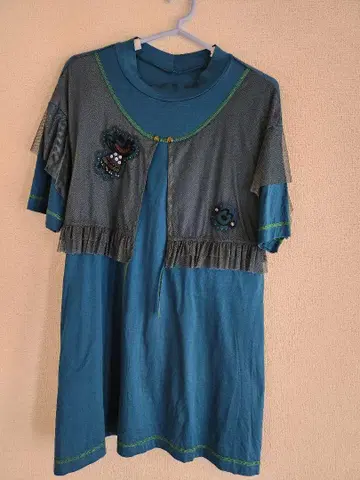 알베로베로 프릴 달린 자수 원피스