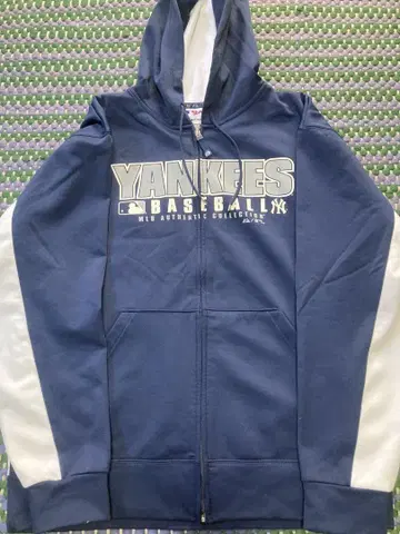 마제스틱 MLB 뉴욕 양키스 집업 후드티 L 사이즈