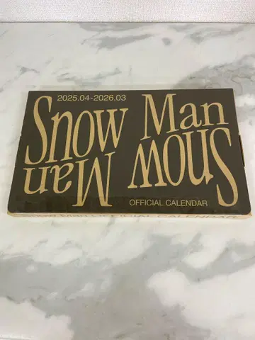 미개봉 새상품 SnowMan 공식 달력 2025-2026 탁상