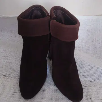 피터 플라워즈 다크 브라운 스웨이드 접이식 부츠