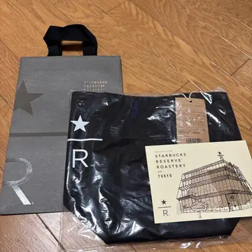 스타벅스 리저브 토트 Small 블랙 샵 봉투 포함 한정판