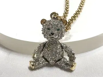 스와로브스키 Swarovski 곰 베어 목걸이 파베 크리스탈