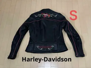 Harley-Davidson 자수 가죽 자켓 S 사이즈