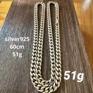 실버925 키헤이 목걸이 60cm 51g!
