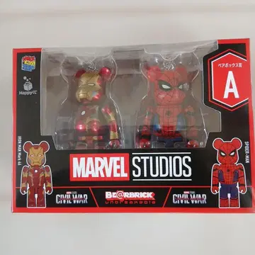 MARVEL BE@RBRICK 아이언맨 스파이더맨 2PK