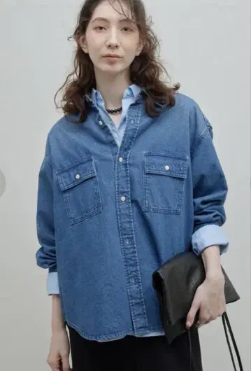 GALLARDAGALANTE 개럴개런트 데님 셔츠 blue