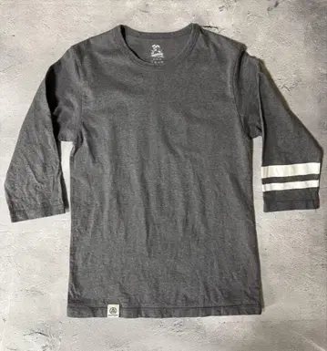 MOMOTARO JEANS 복숭아 7분 소매 T셔츠 그레이 S 사이즈
