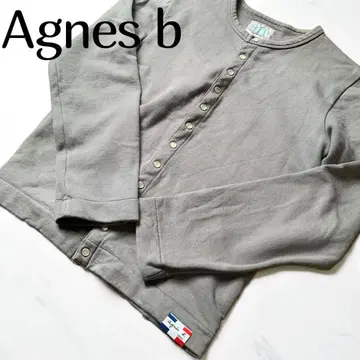[ 새상품급 ] Agnes b 애니에스b 가디건 버튼 그레이 0