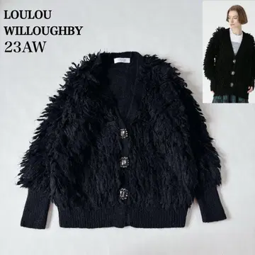 [ 23AW ] 새상품급 루루위르비 토이 푸들 가디건 M 사이즈 블랙