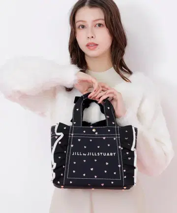 질스튜어트 하트 프릴 토트