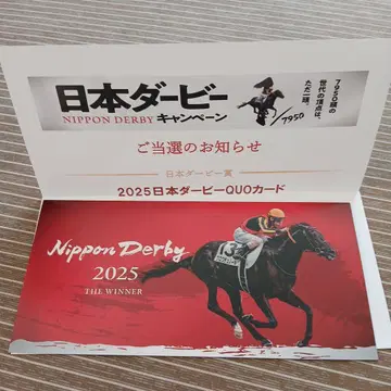 개선문상 파이팅! 2025 일본 더비 캠페인 당선 기념품 크루아뒤노르