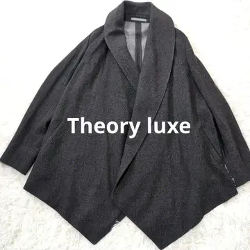 Theory luxe 테일러드풍 드레이프 자켓 다크 그레이 40