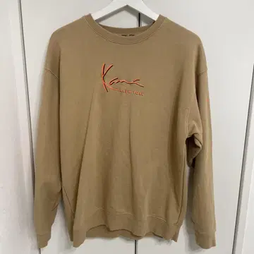Karl Kani 형광 로고 트레이닝복 베이지