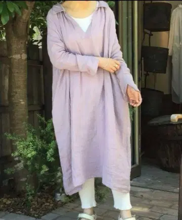 저널 스탠다드 랙스 린넨 셔츠 원피스
