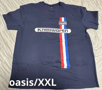 새상품급 oasis Knebworth T셔츠 네이비 XXL