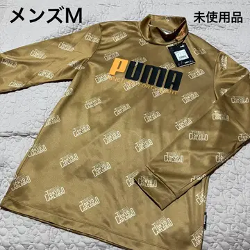 PUMA 골프 모크넥 긴팔 골드 남성용 M