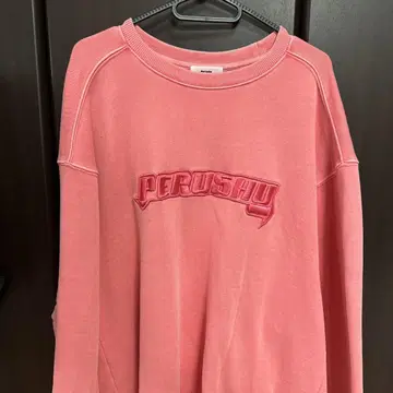 Perushu 핑크 맨투맨 트레이닝복
