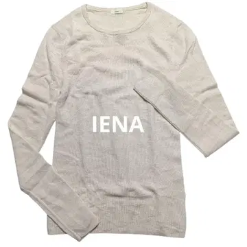 IENA 이에나 크루넥 니트 베이지 울100% 심플