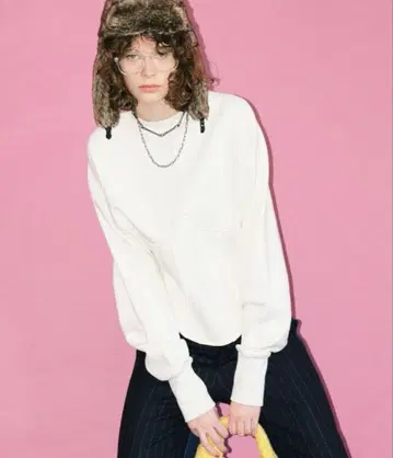 MAISON SPECIAL 코르셋 맨투맨 탑