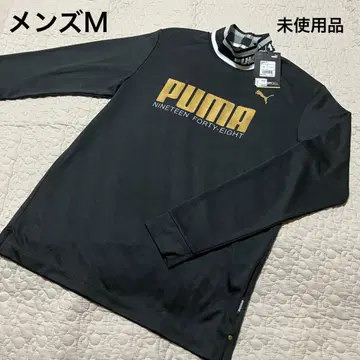 PUMA 골프 모크넥 긴팔 블랙 남성용 M