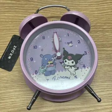 산리오 쿠로미 알람 시계 핑크