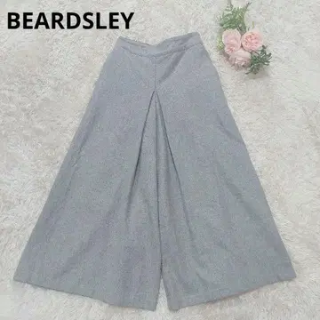 새상품급 BEARDSLEY 울 턱 와이드 팬츠 가우초 팬츠