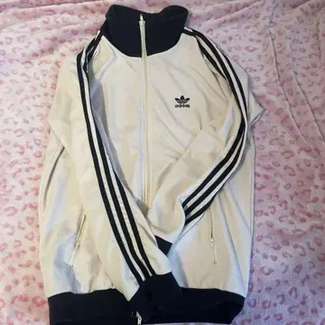 adidas 와플 트랙 자켓 L 화이트/블랙