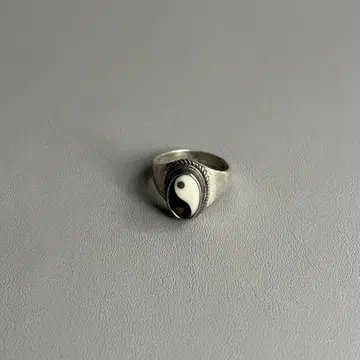 UNKNOWN 음양 심볼 실버 클래식 반지