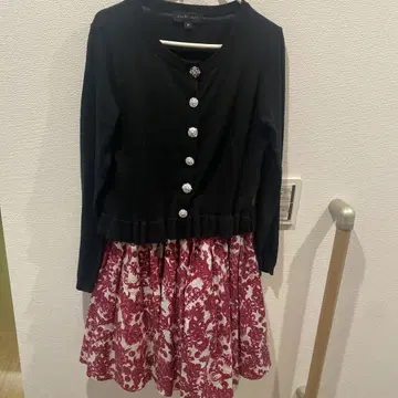 JILL STUART M 플라워 프린트 원피스 가디건 세트