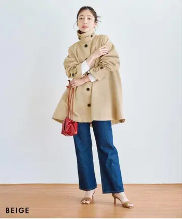 가격 인하 [ HARUKA DESIGN ] 2wayA 라인 트렌치코트