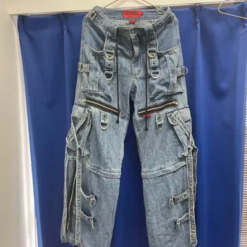 tripp nyc X-STRAP PANTS BLUE