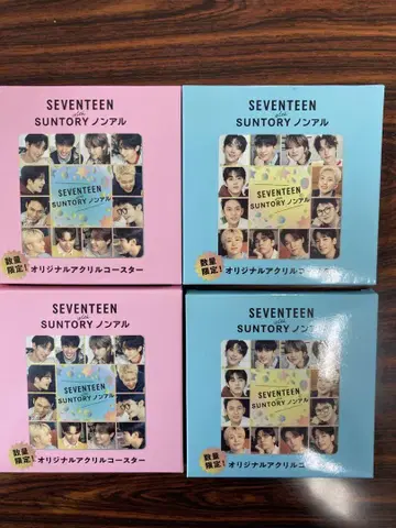 SEVENTEEN SUNTORY 아크릴 코스터 4개