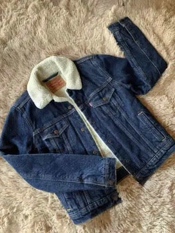 Levi's 보아 카라 부착 데님 자켓