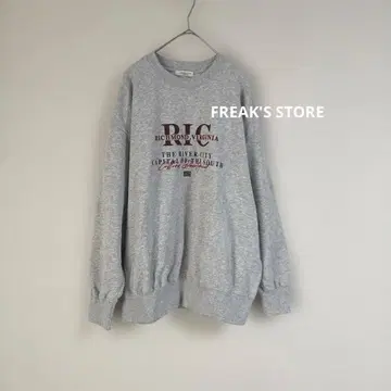 FREAK'S STORE 자수 로고 맨투맨 트레이닝복 오버 사이즈