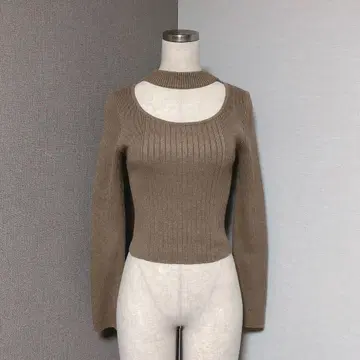 LIP SERVICE 립 서비스 니트탑 모카 브라운