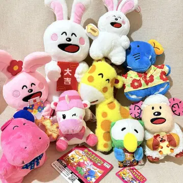 타베코 동물 봉제 인형 키링 스트랩 묶음 판매