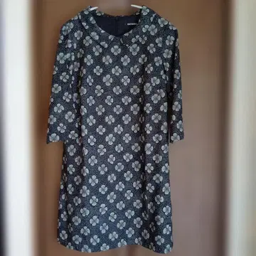 marimekko 꽃무늬 7부 소매 튜닉 사이즈 34